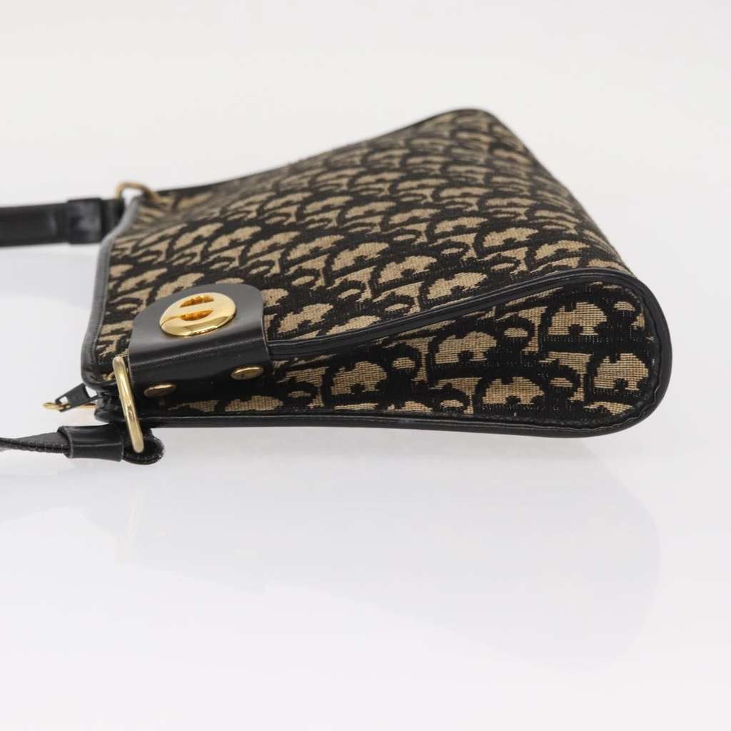 Christian Dior Vintage CD trotter Shoulder bag Black Canvas Very good condition - Model View