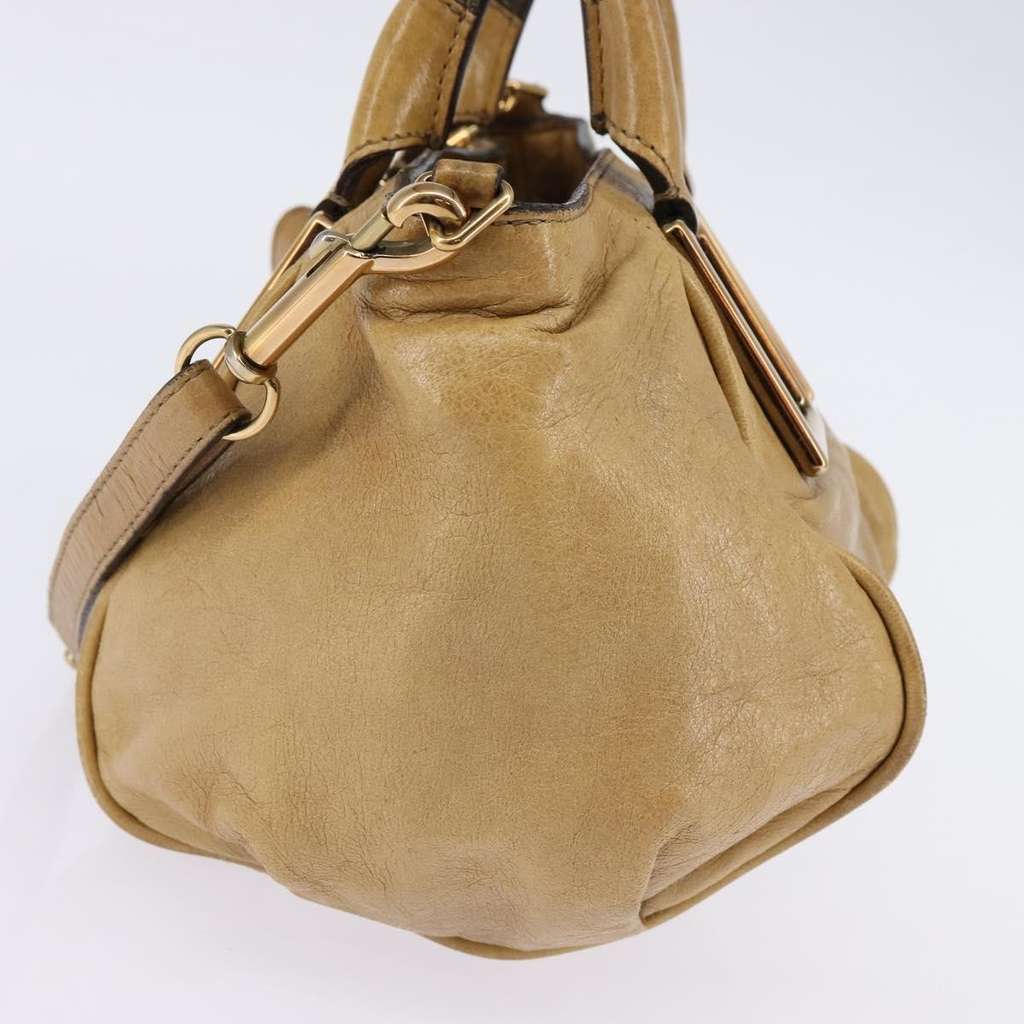 Chloe Ethel Handbag Beige Leather Very good condition - Model View