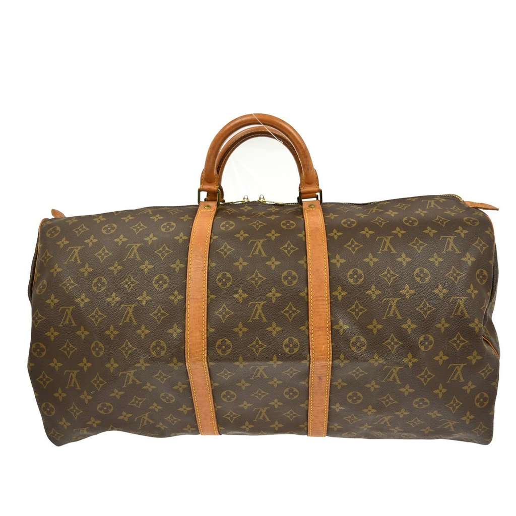 Louis Vuitton Keepall Bag Brown Canvas Very good condition - Back View