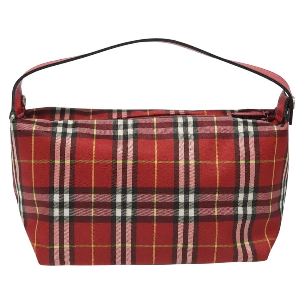 Burberry Nova Check Handbag Red Very good condition - Back View