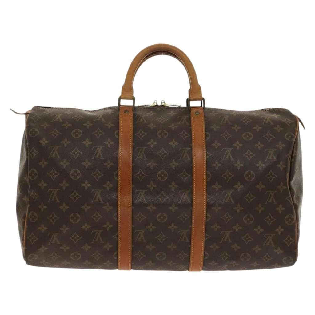 Louis Vuitton Keepall Bag Brown Canvas Good condition - Back View