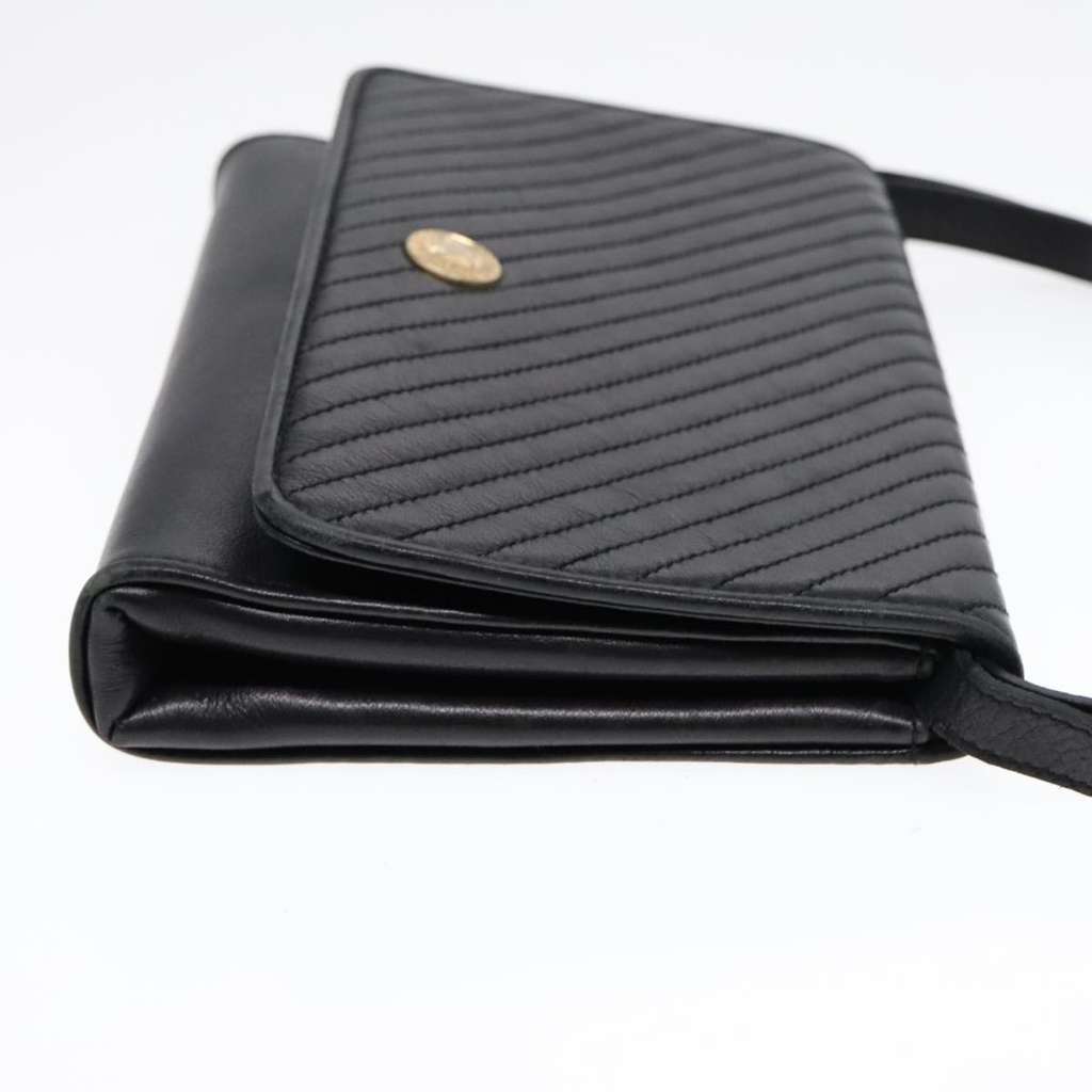 Celine Vintage Shoulder Bag Black Leather Good condition - Inside View