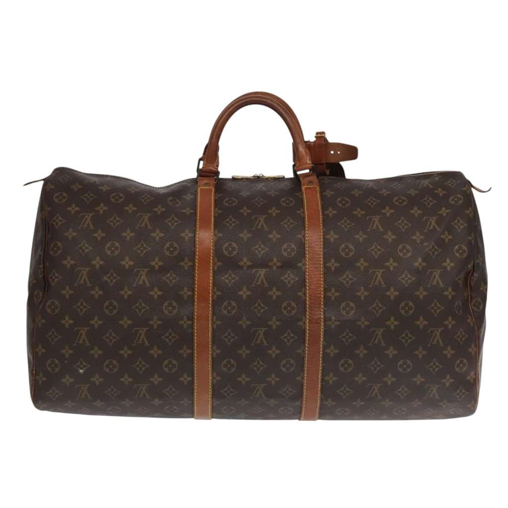 Louis Vuitton Keepall Bag Brown Canvas Good condition - Back View