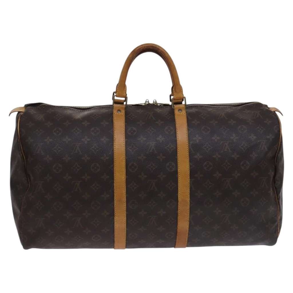 Louis Vuitton Keepall Bag Brown Canvas Good condition - Back View