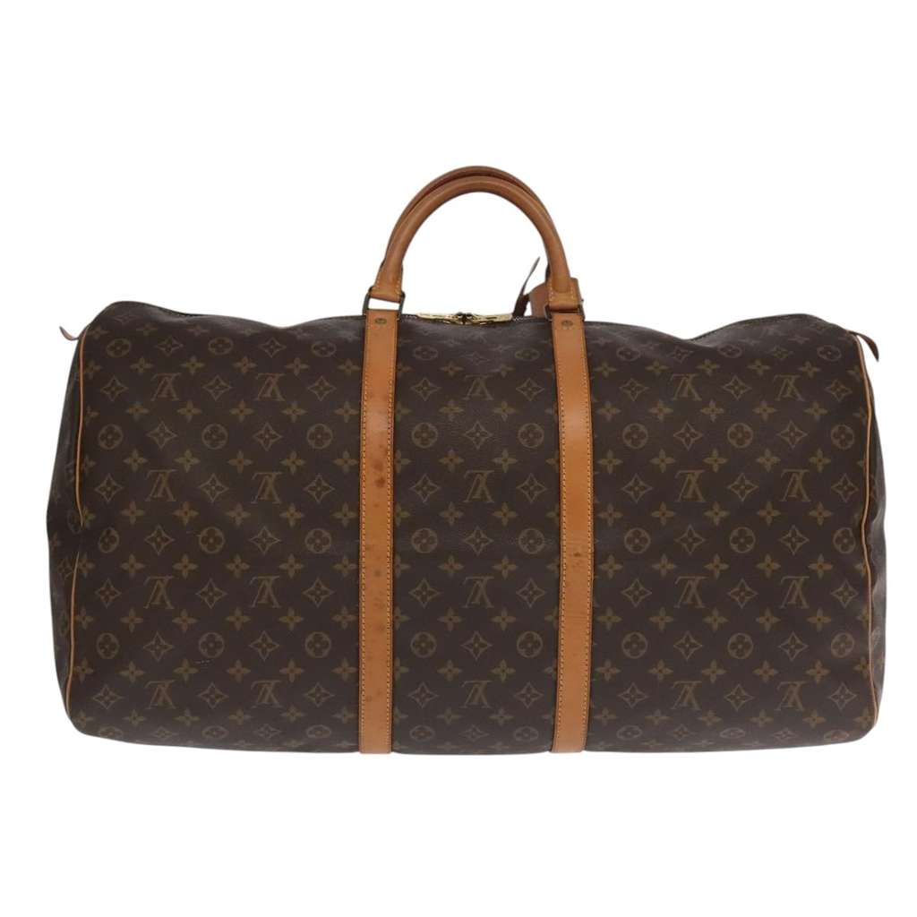 Louis Vuitton Keepall Bag Brown Canvas Good condition - Back View