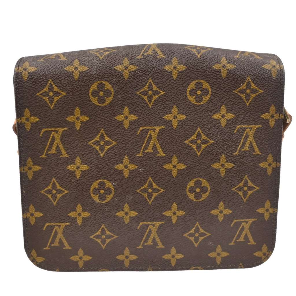 Louis Vuitton Cartouchiere Handbag Brown Canvas Good condition - Back View