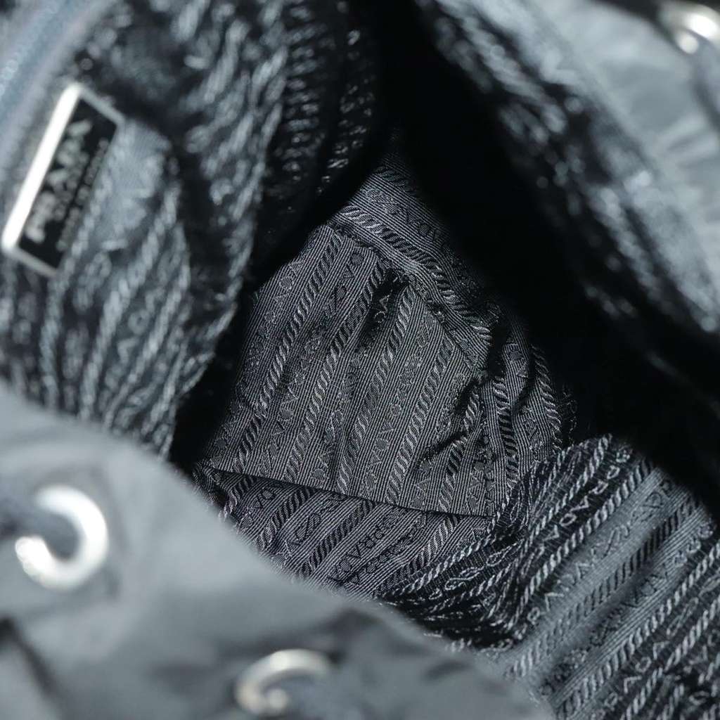 Prada Double Front Pocket Backpack Black Good condition - Box View