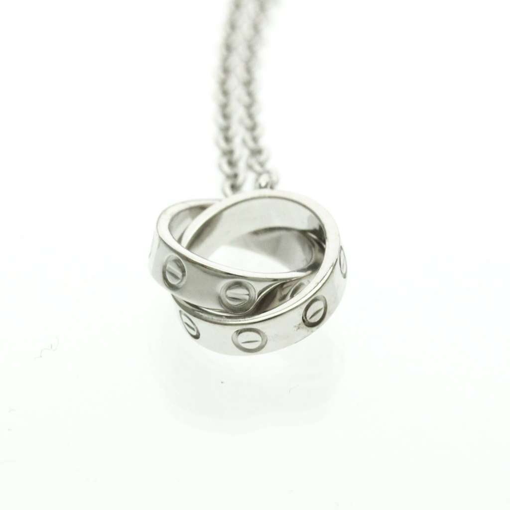 Cartier Love Interlocking Necklace Silver Very good condition - Model View