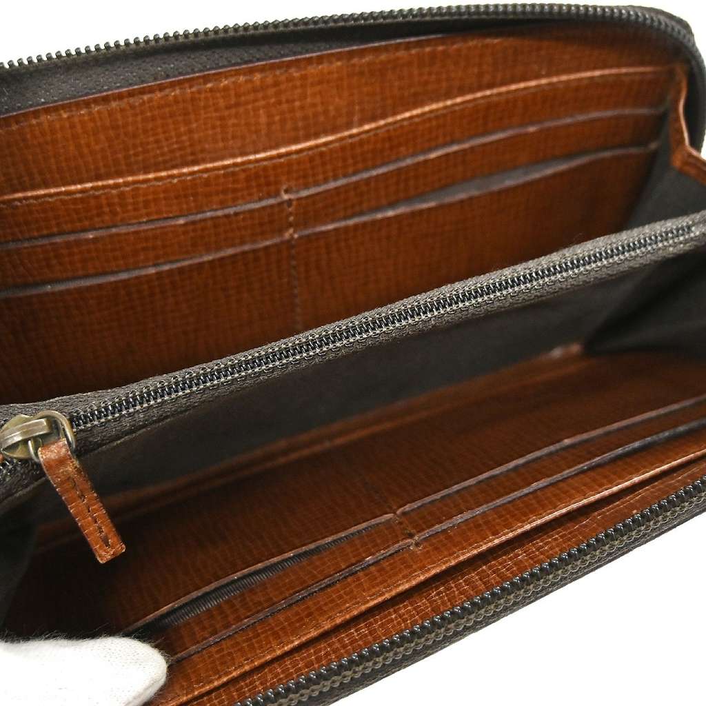Fendi Zip Around Organizer Wallet Brown Canvas Very good condition - Inside View