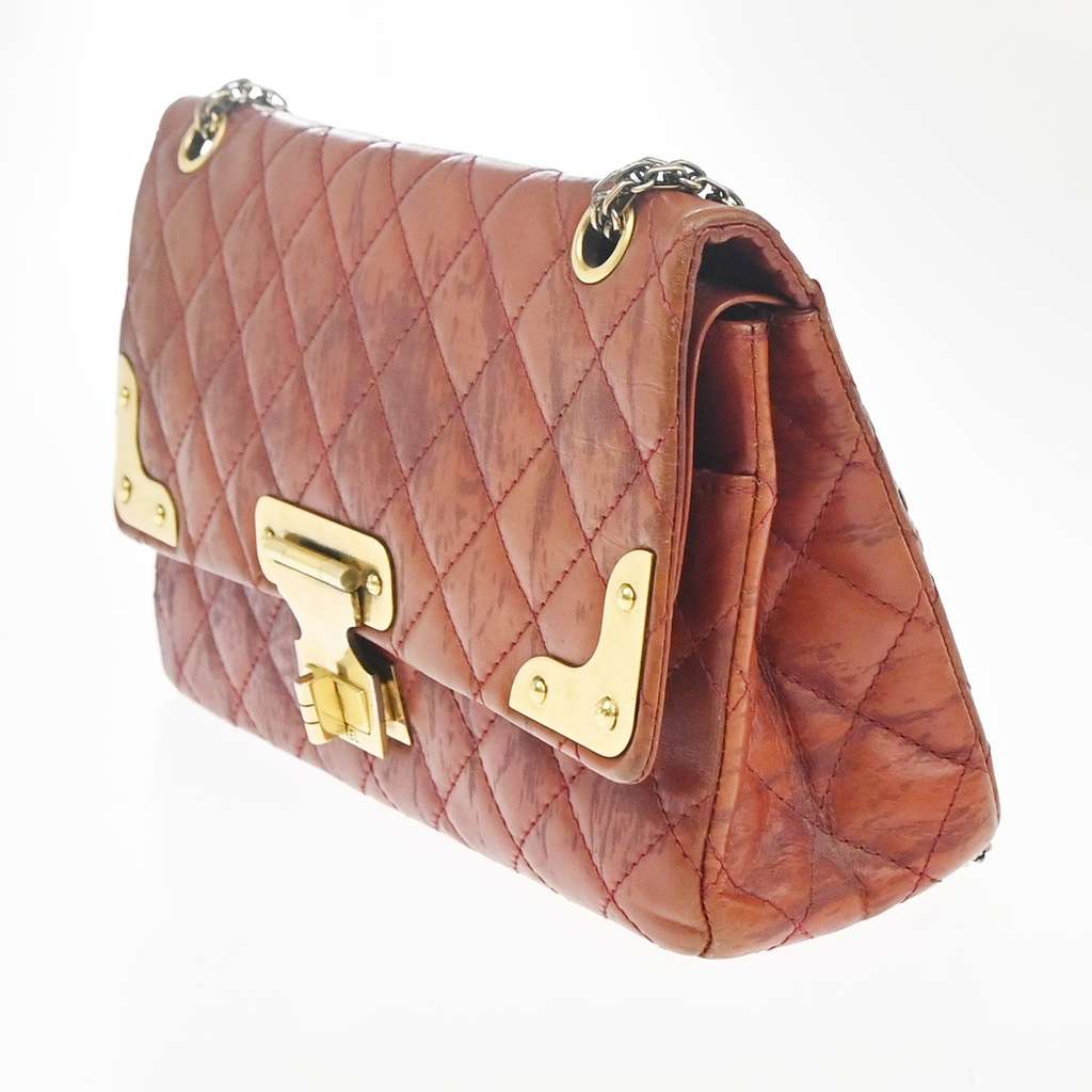 Chanel Paris-Shanghai Icons Reissue 2.55 Flap Bag Brown Leather Very good condition - Inside View