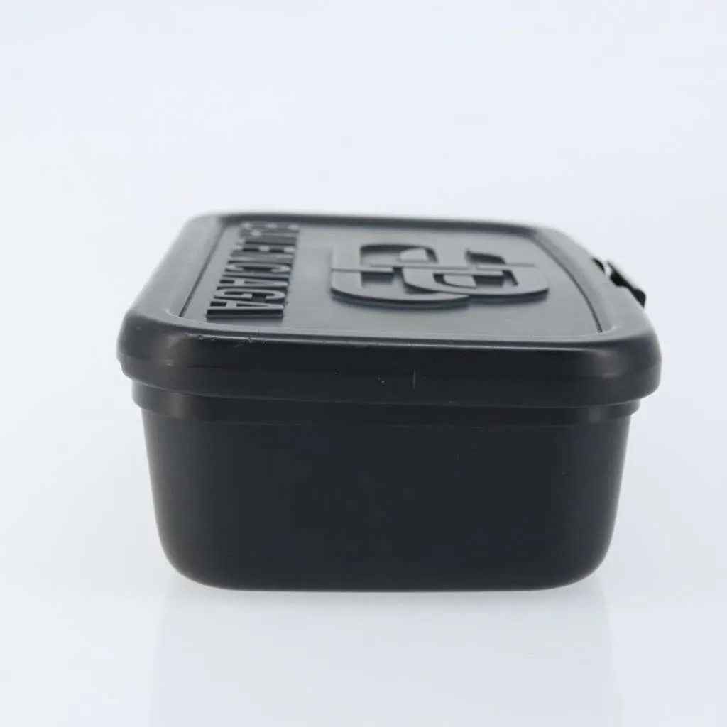 Balenciaga Logo Lunch Box Bag Black Plastic Good - Inside View