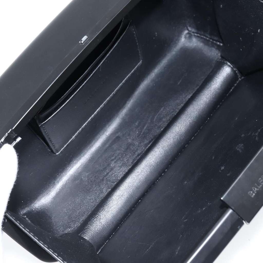 Balenciaga Logo Lunch Box Bag Black Plastic Very good condition - Box View