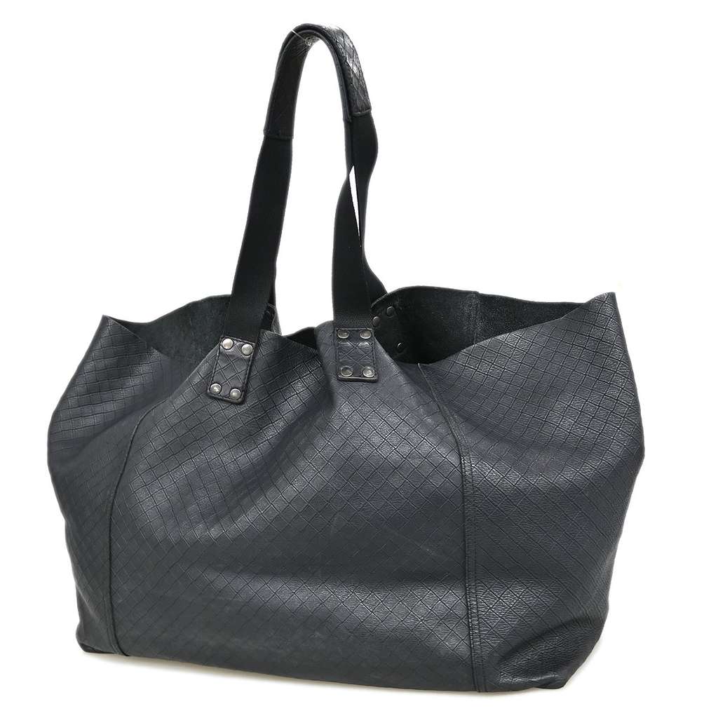 Bottega Veneta Intrecciomirage Tote Black Leather Good condition - Back View