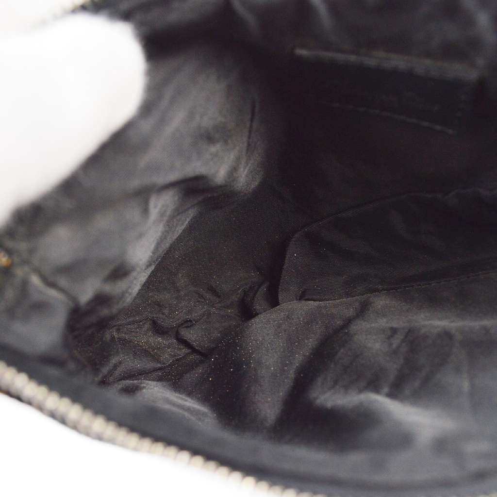 Christian Dior Vintage Saddle Bag Black Canvas Good condition - Inside View