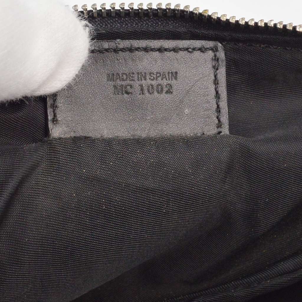 Christian Dior Vintage Saddle Bag Black Canvas Good condition - Model View