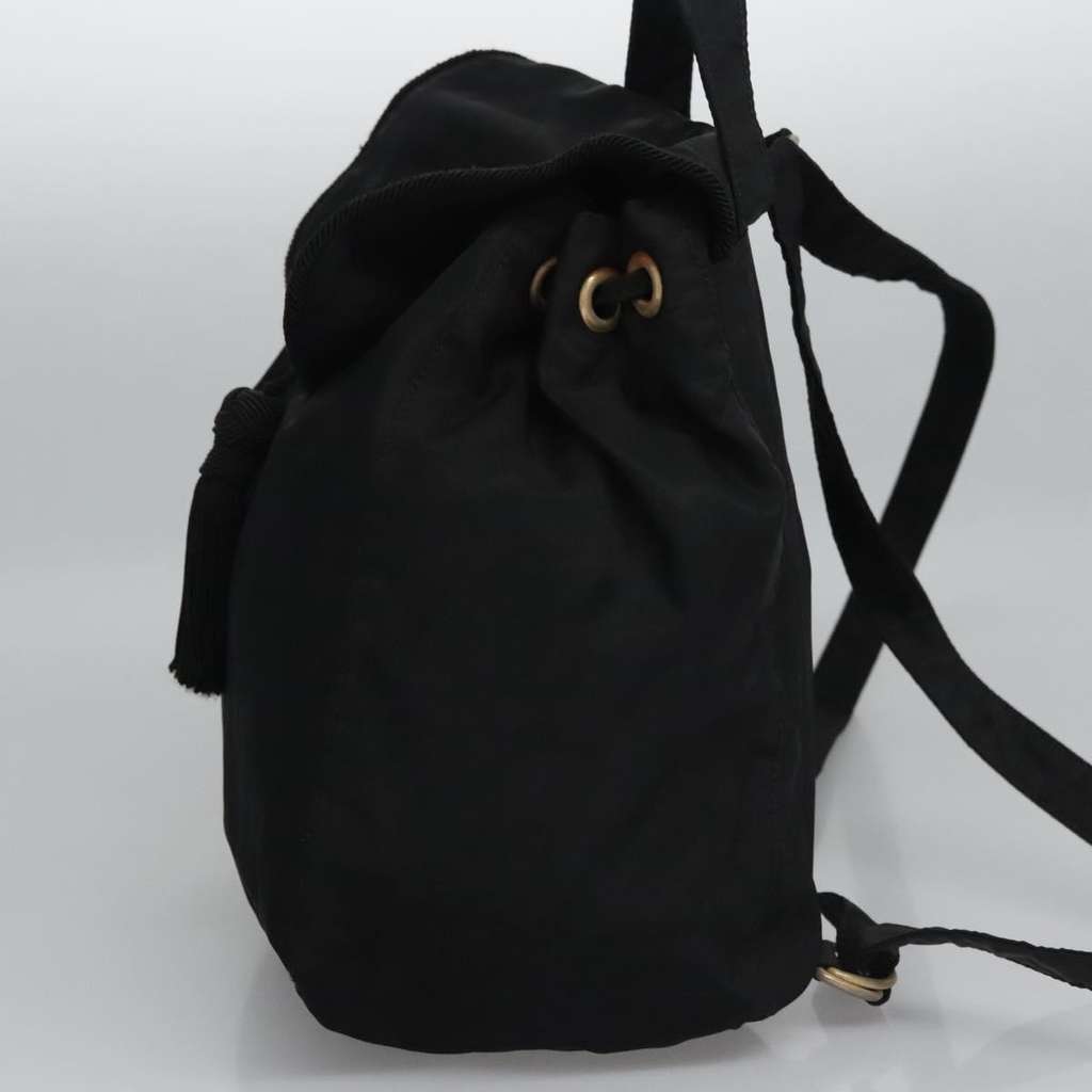 Prada Flap Drawstring Backpack Black Good condition - Inside View