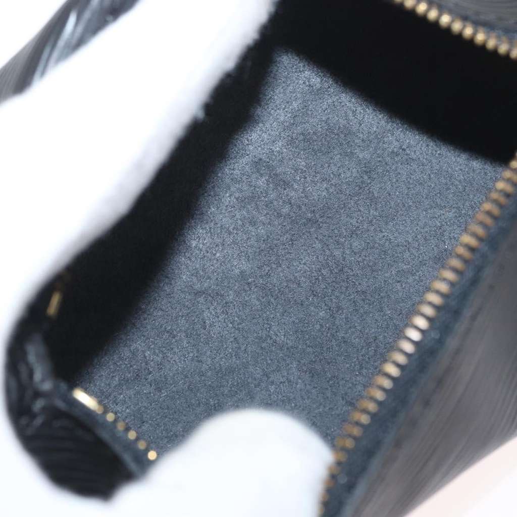 Louis Vuitton Soufflot Pochette Black Leather Very good condition - Box View