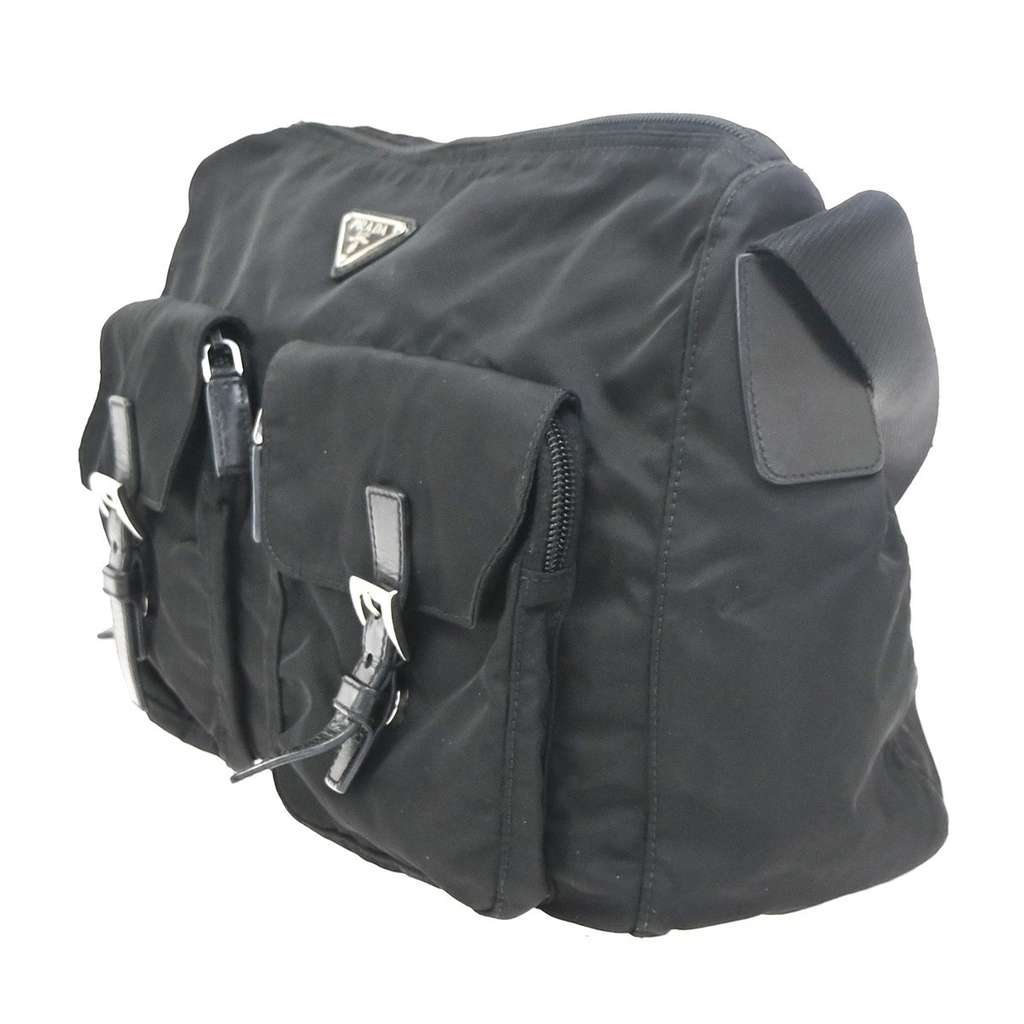 Prada Zip Buckle Messenger Bag Black Very good condition - Inside View