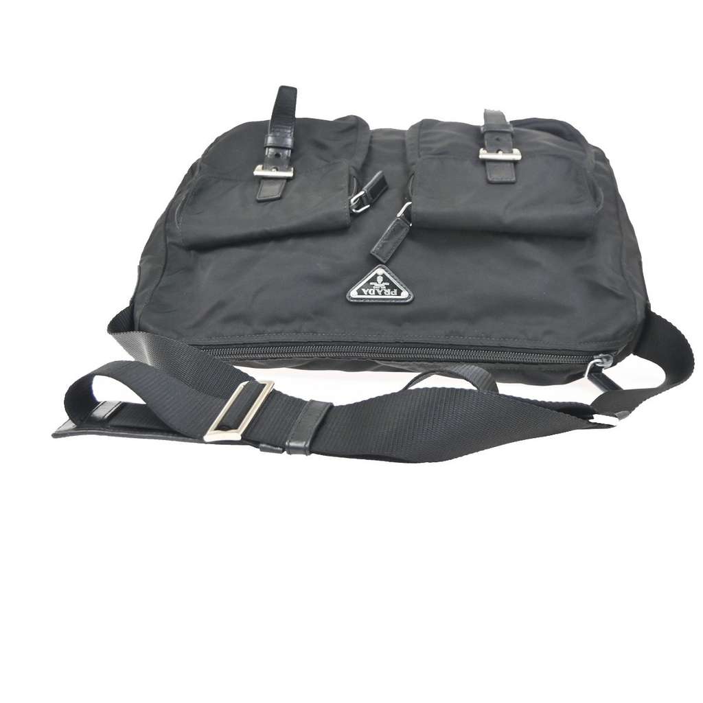 Prada Zip Buckle Messenger Bag Black Very good condition - Box View