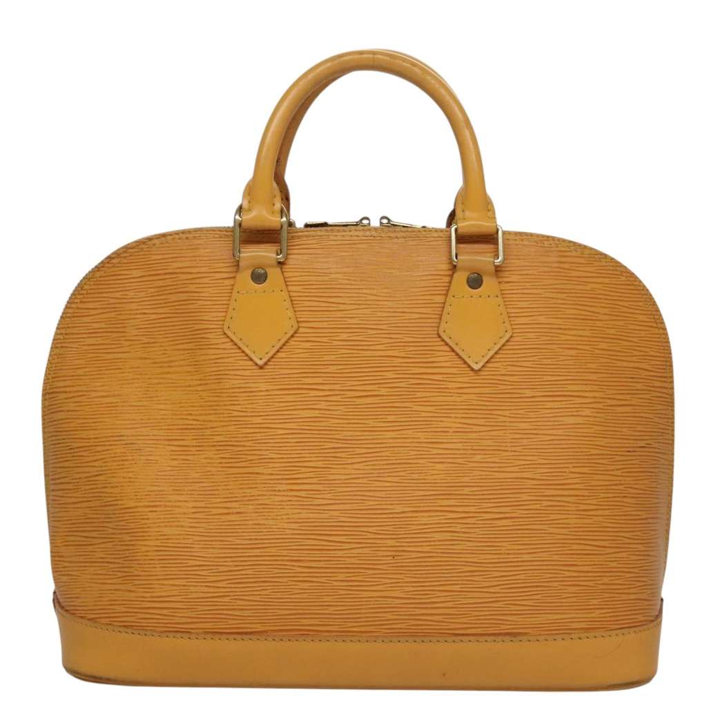 Louis Vuitton Alma Handbag Yellow Leather Good condition - Back View