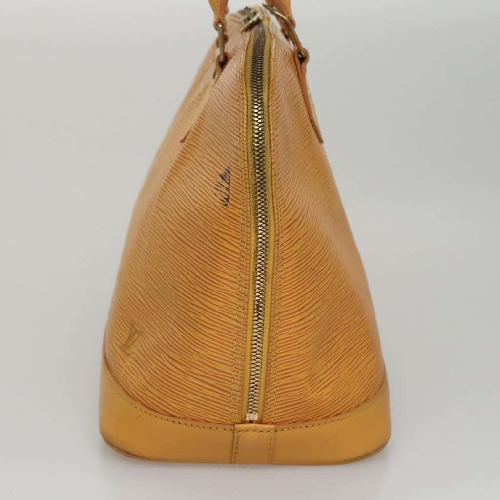 Louis Vuitton Alma Handbag Yellow Leather Good condition - Inside View