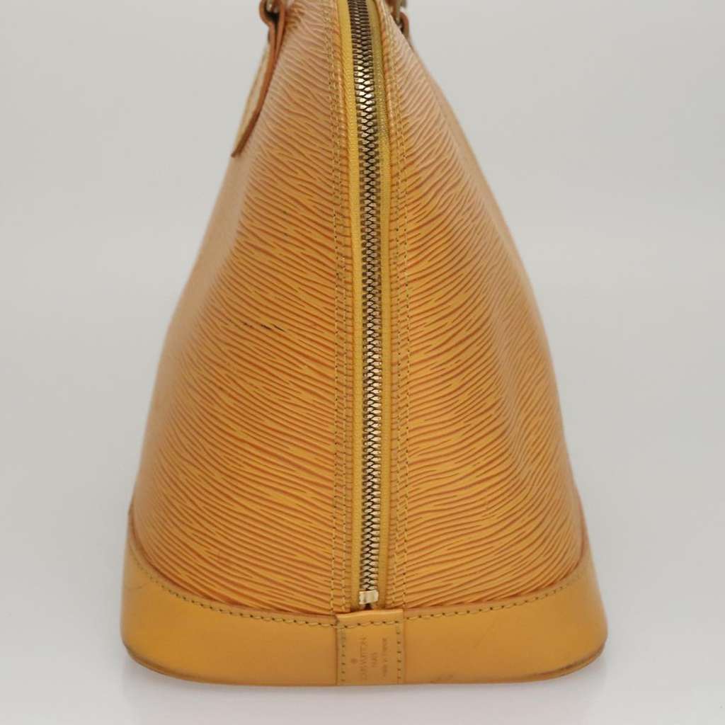 Louis Vuitton Alma Handbag Yellow Leather Good condition - Model View