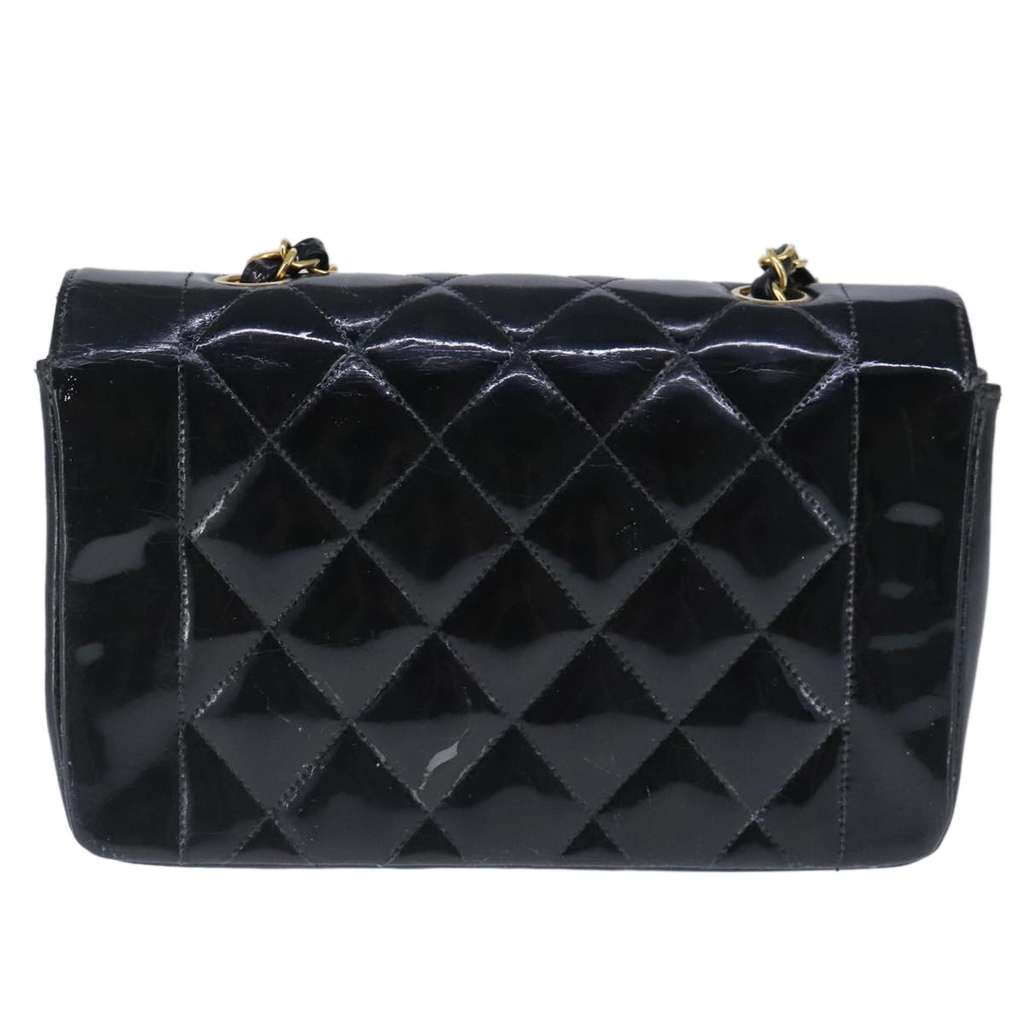 Chanel Vintage Diana Flap Bag Black Good condition - Back View