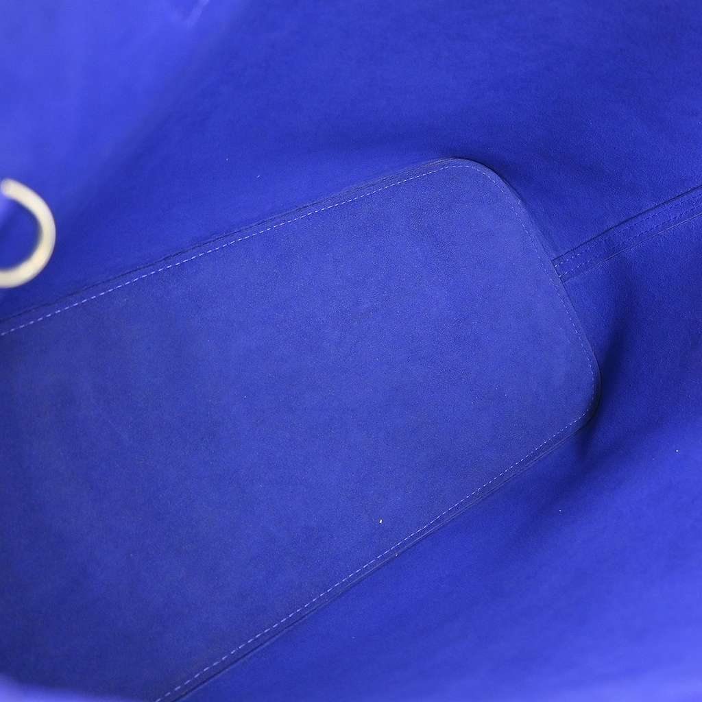 Louis Vuitton Neverfull Tote Blue Leather Very good condition - Inside View