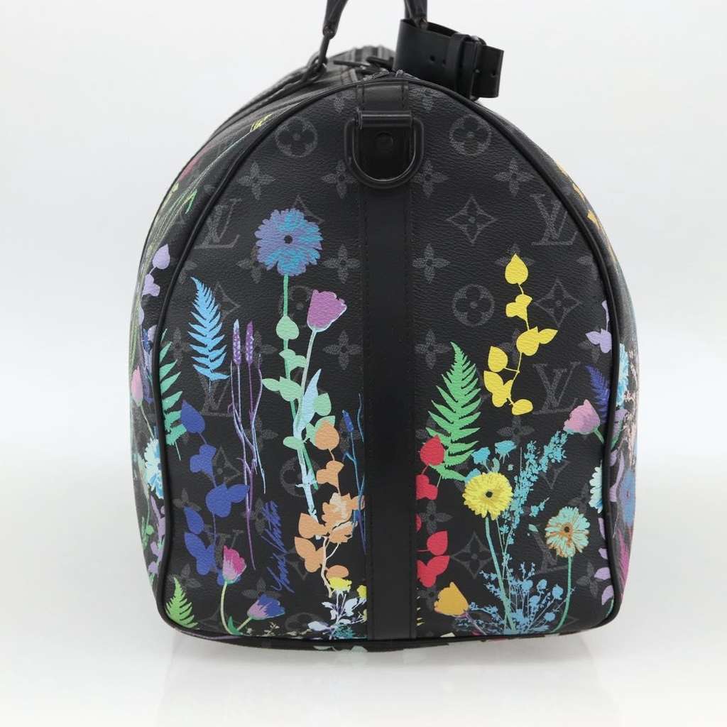 Louis Vuitton Keepall Bandouliere Bag Black Canvas Good condition - Inside View