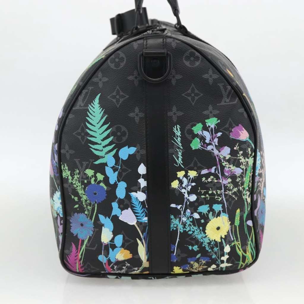 Louis Vuitton Keepall Bandouliere Bag Black Canvas Good condition - Model View