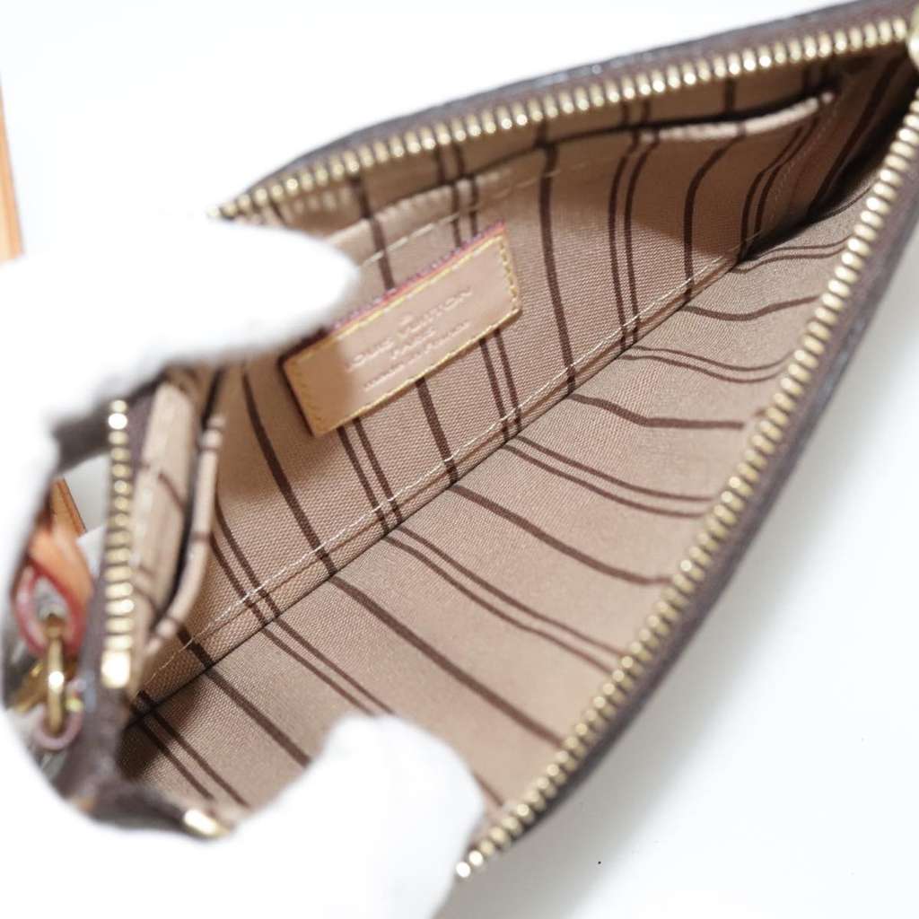 Louis Vuitton Neverfull Pochette Brown Canvas Good condition - Box View