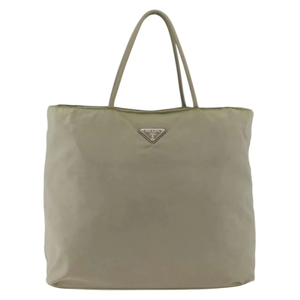 Prada Vintage Tote Beige Fair - Front View