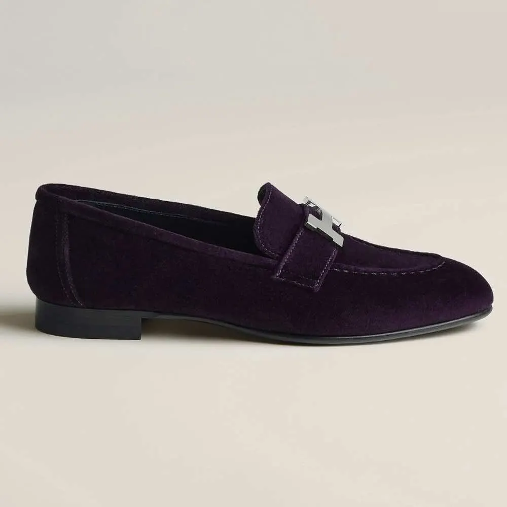 Hermès Paris Purple Velvet Never worn - Back View
