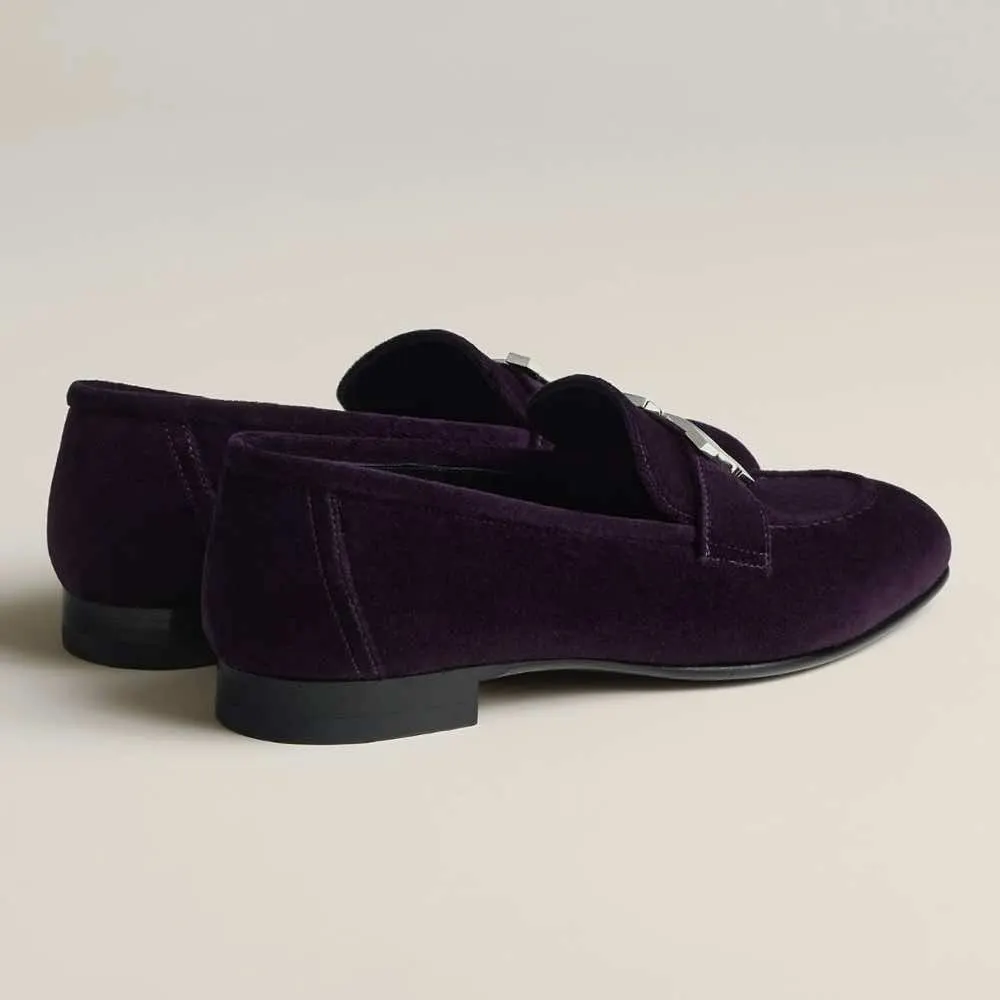 Hermès Paris Purple Velvet Never worn - Inside View