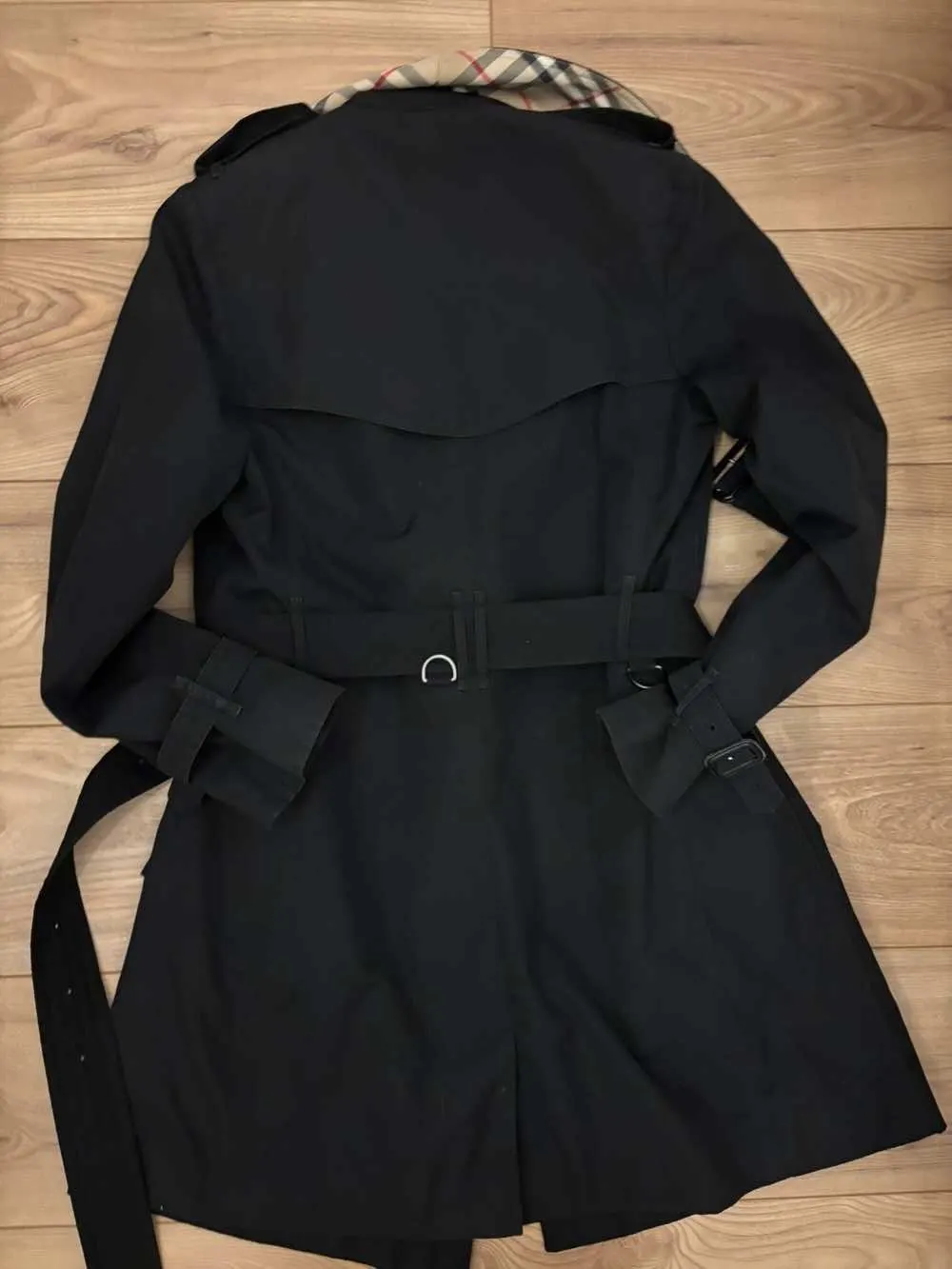 Burberry Trench coat Black Cotton Very good - Box View