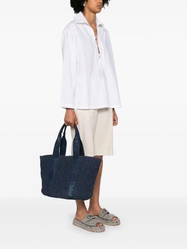 Chloé Woody Navy Never worn, with tag - Box View