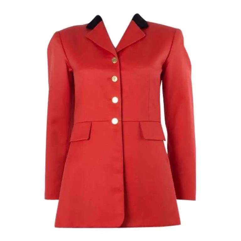 Hermès Équestre Red Wool Good - Front View