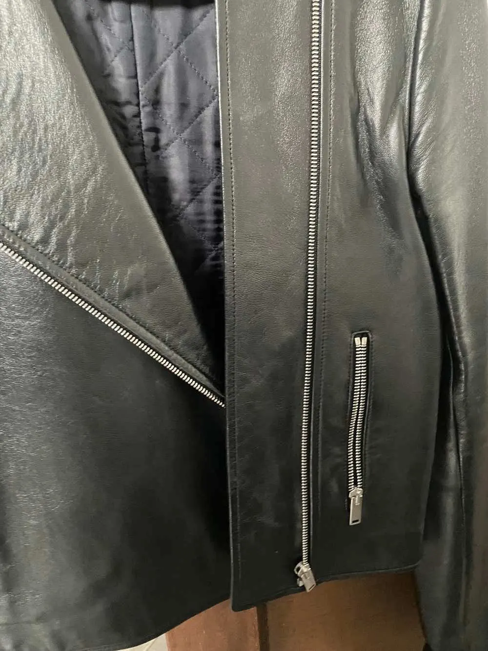 Celine Biker Black Leather Very good - Back View