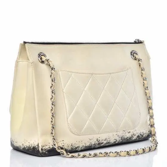 Chanel Timeless Beige Leather Good - Back View