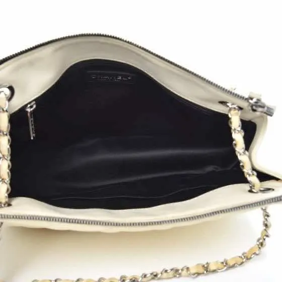 Chanel Timeless Beige Leather Good - Model View