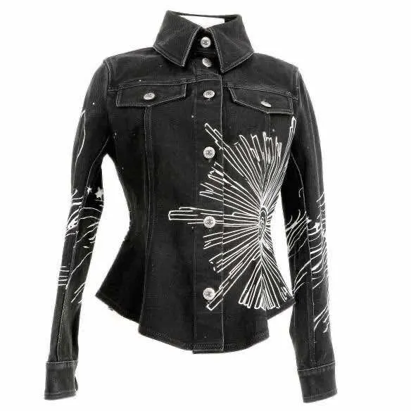 Chanel Denim jacket Grey Denim Never worn, with tag - Front View