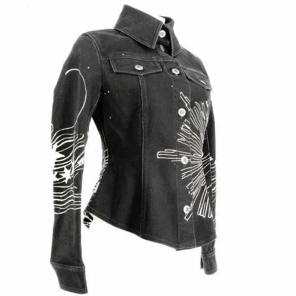 Chanel Denim jacket Grey Denim Never worn, with tag - Inside View