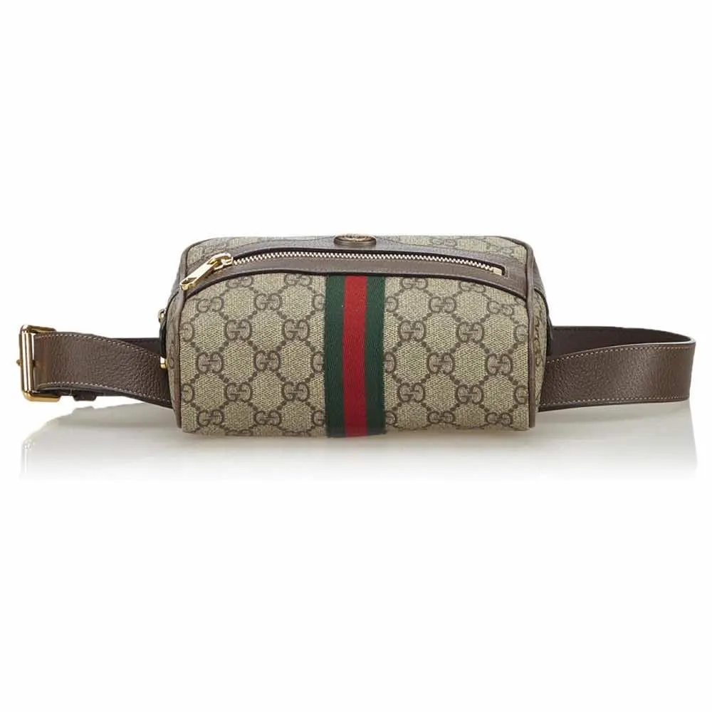 Gucci Ophidia Supreme Belt bag Brown Canvas Very good - Inside View