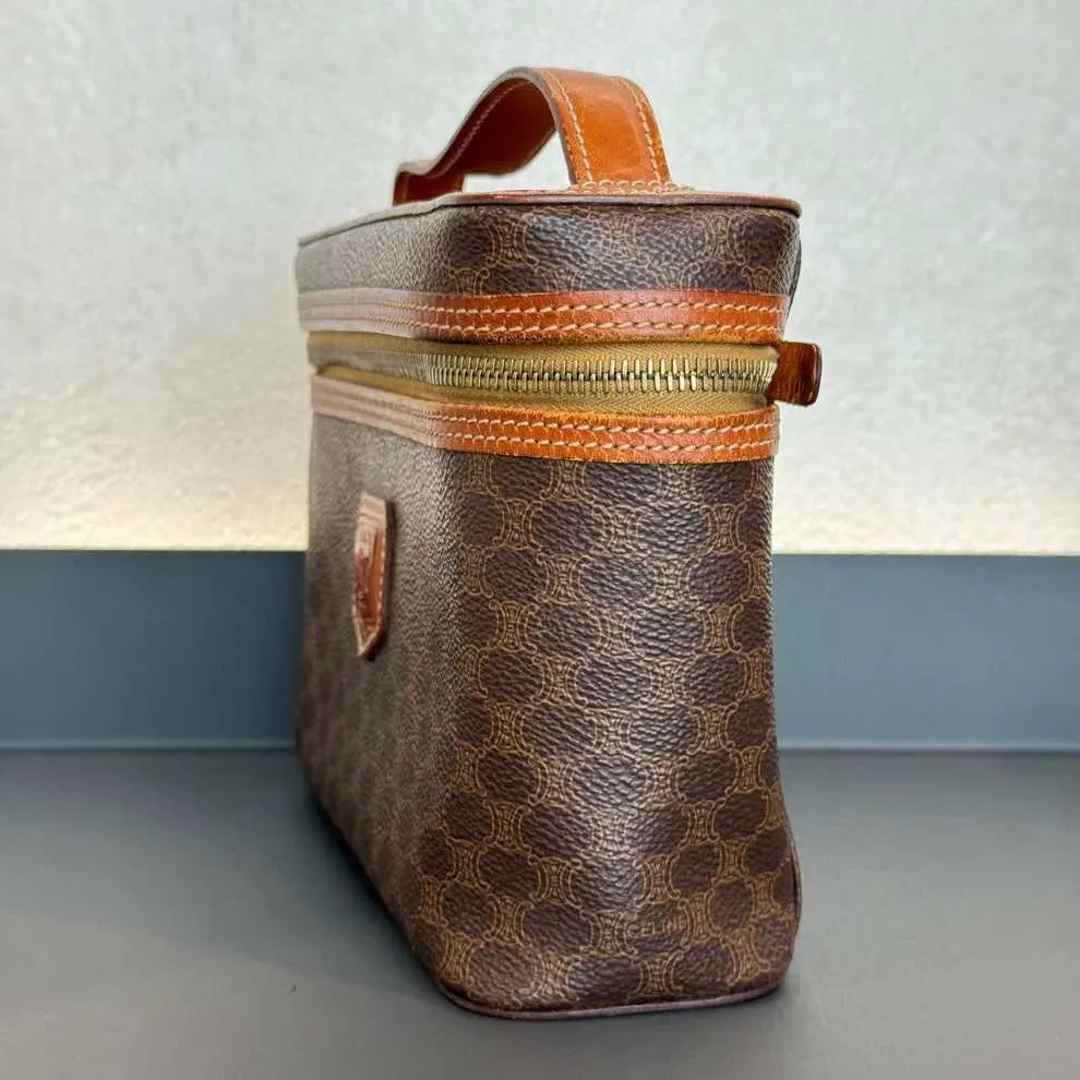 Celine Vanity Brown Canvas Good - Inside View