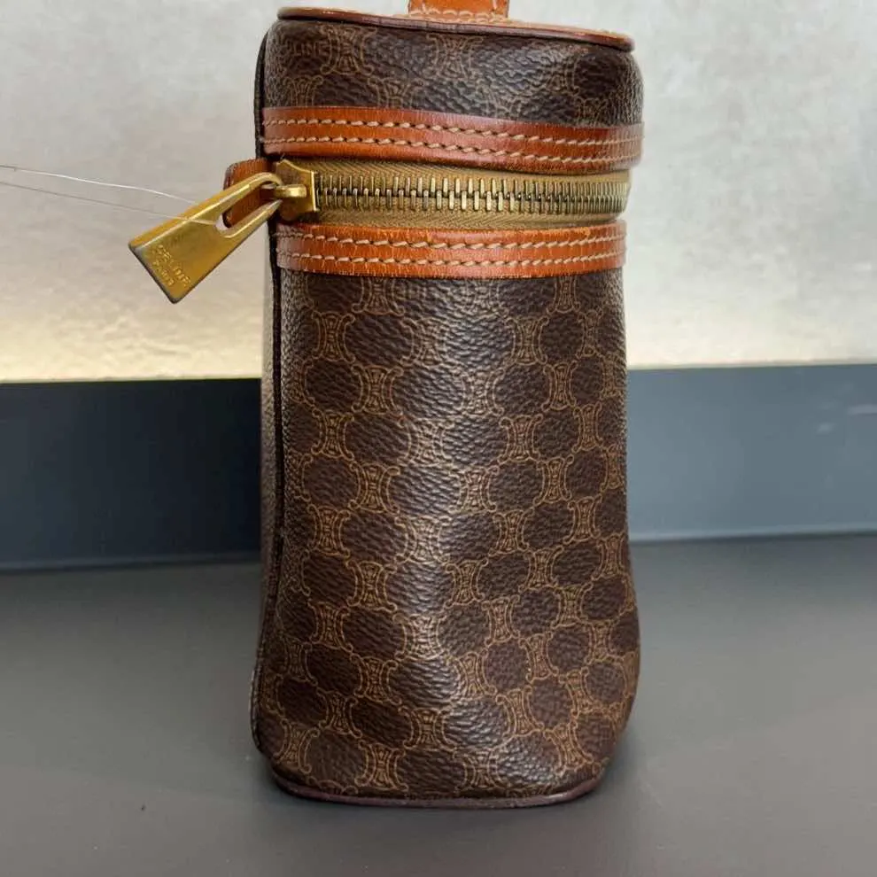 Celine Vanity Brown Canvas Good - Model View