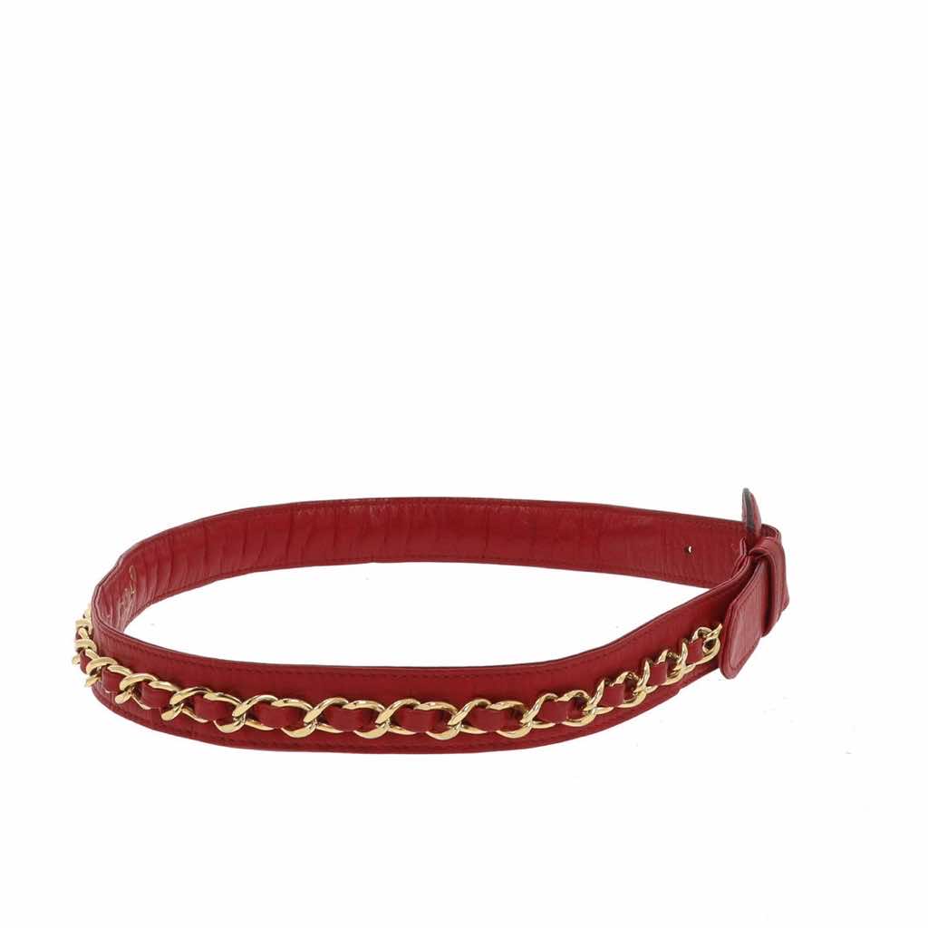 Chanel Red leather - Image 6