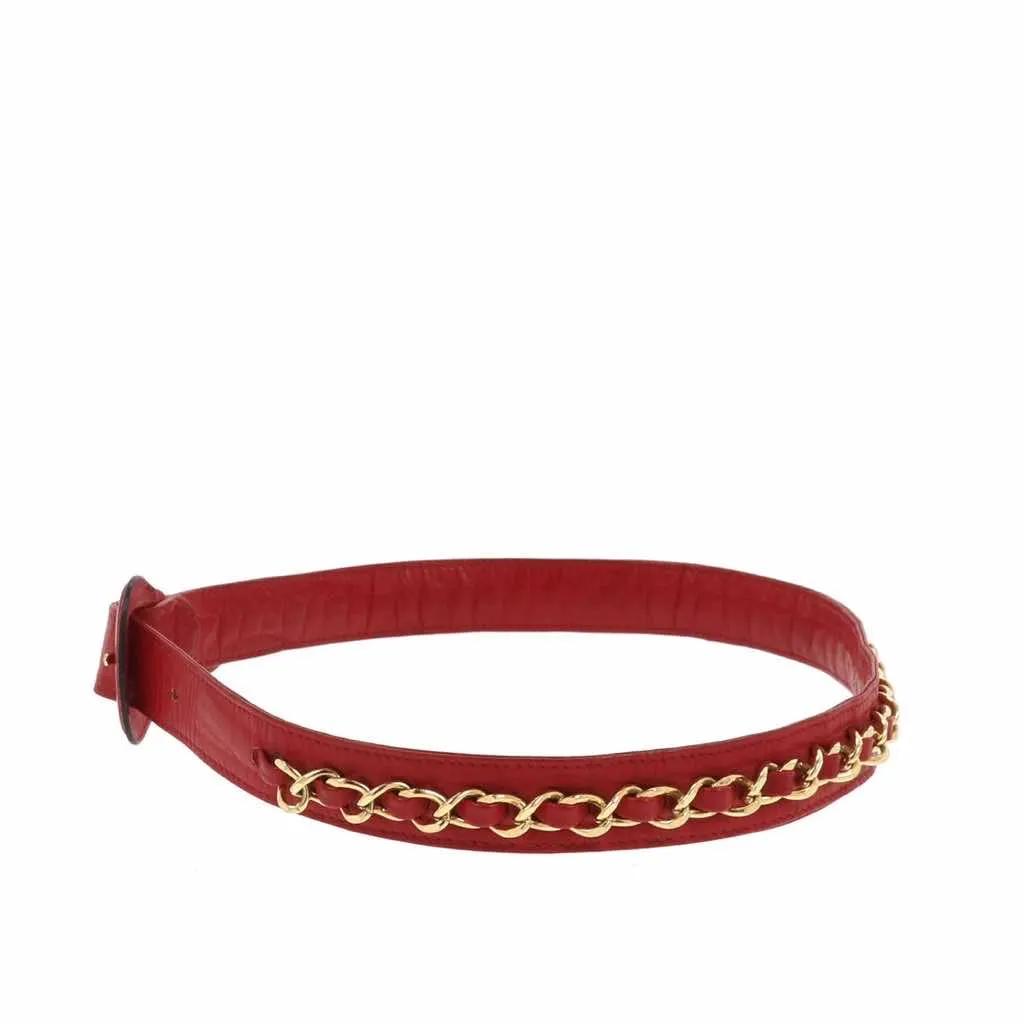 Chanel Red leather Red Leather Very good - Model View