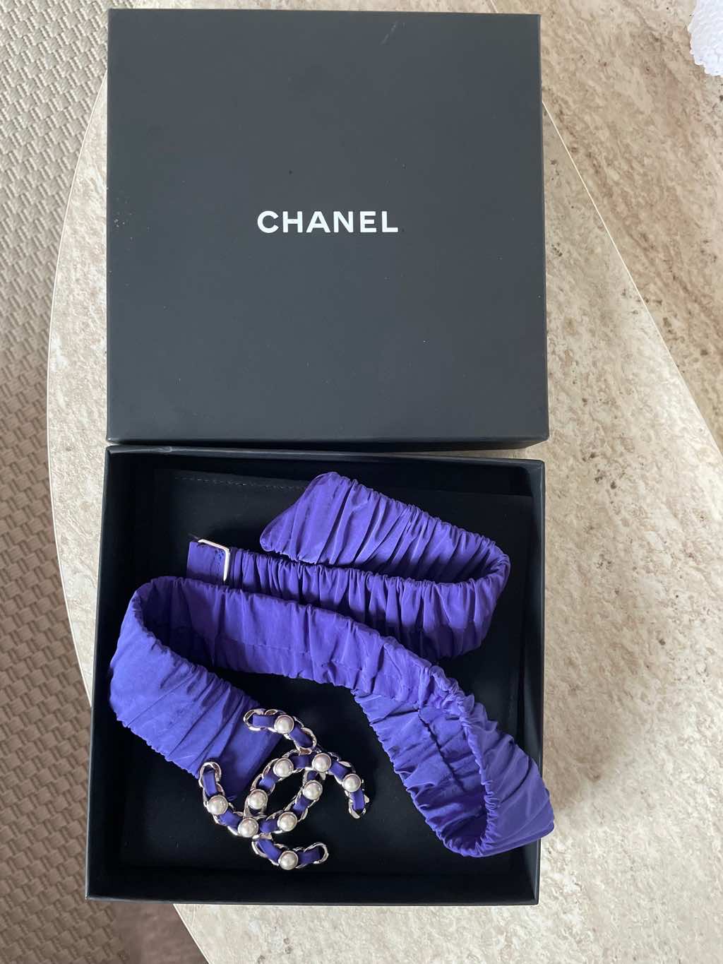 Chanel Nylon elastane belt - Side view