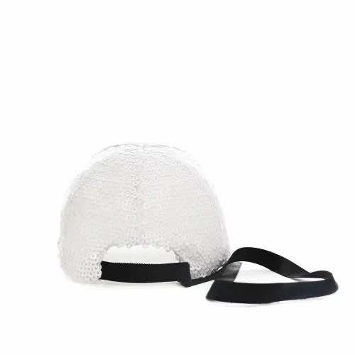 Chanel White sequin cap - Side view