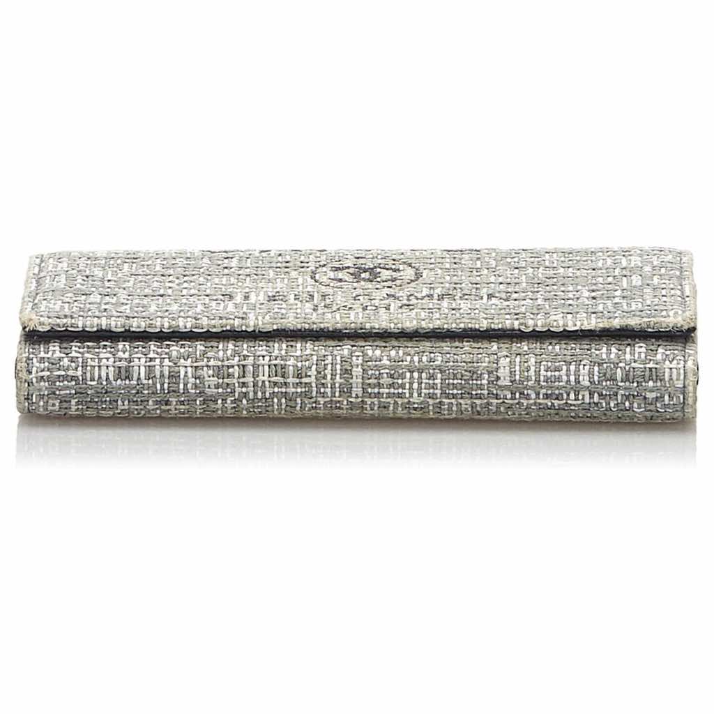 Chanel Tweed-effect velvet wallet - 4